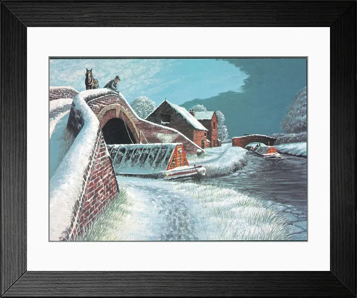 Framed Print : Wintertime at Great Haywood Junction, Trent and Mersey Canal Framed Print : Wintertime at Great Haywood Junction, Trent and Mersey Canal