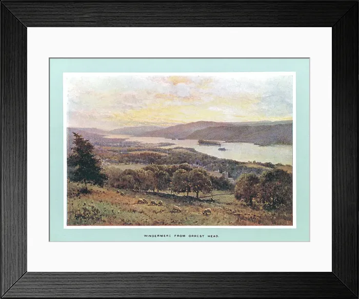 Framed Print : Windermere from Orrest Head Framed Print : Windermere from Orrest Head