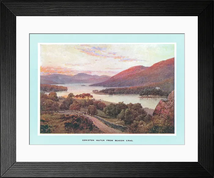 Framed Print : Coniston Water from Beacon Crag Framed Print : Coniston Water from Beacon Crag