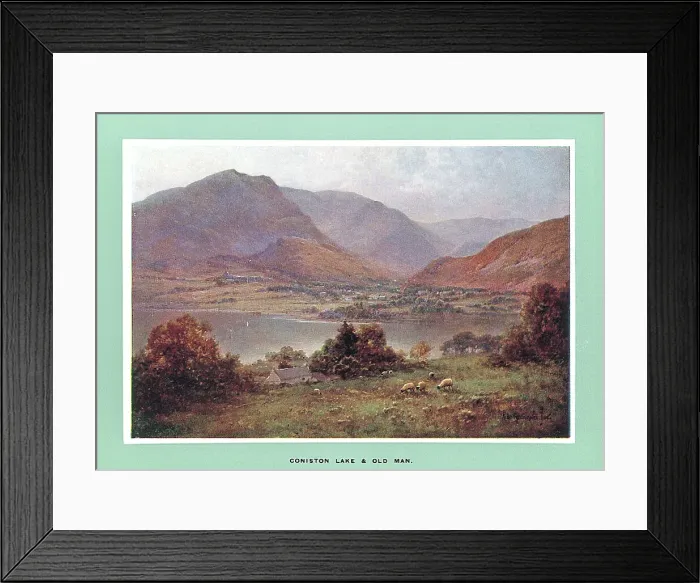 Framed Print : Coniston Lake and Old Man Framed Print : Coniston Lake and Old Man