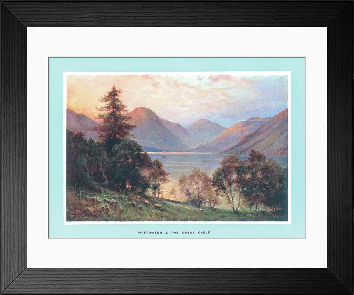 Framed Print : Wastwater and the Great Gable Framed Print : Wastwater and the Great Gable