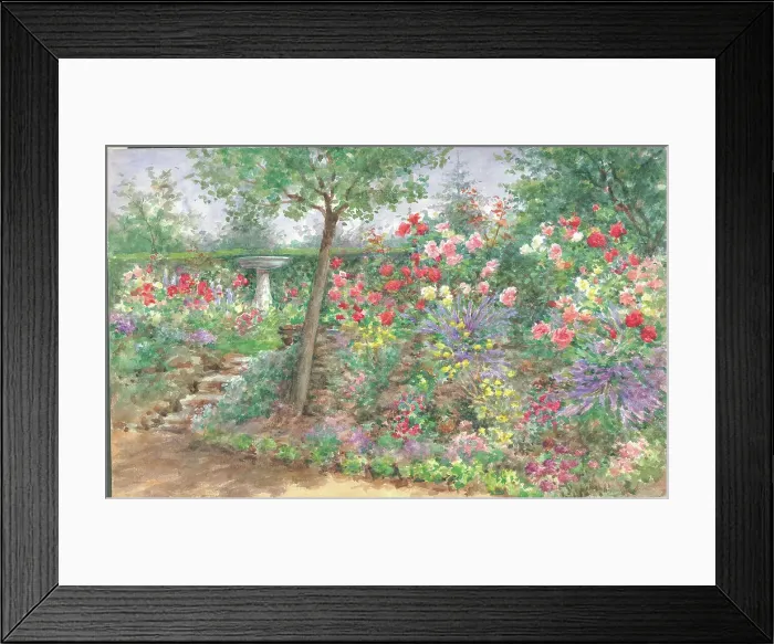 Framed Print : St. Botolph's, Sevenoaks. Garden with path and flowers Framed Print : St. Botolph's, Sevenoaks. Garden with path and flowers
