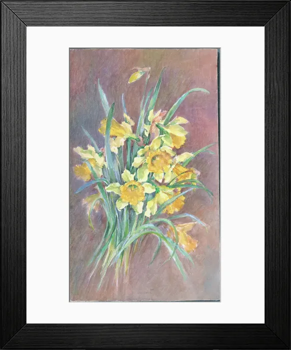 Framed Print : Daffodils'. Artwork by Annie L. Pressland Framed Print : Daffodils'. Artwork by Annie L. Pressland