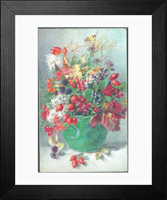 Framed Print : Flowers in vase (no title) Framed Print : Flowers in vase (no title)