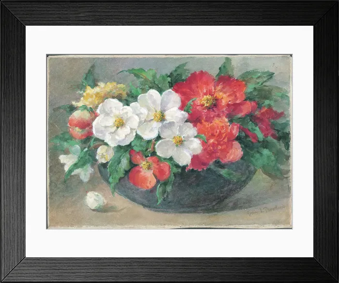 Framed Print : Begonias'. Flowers in vase Framed Print : Begonias'. Flowers in vase