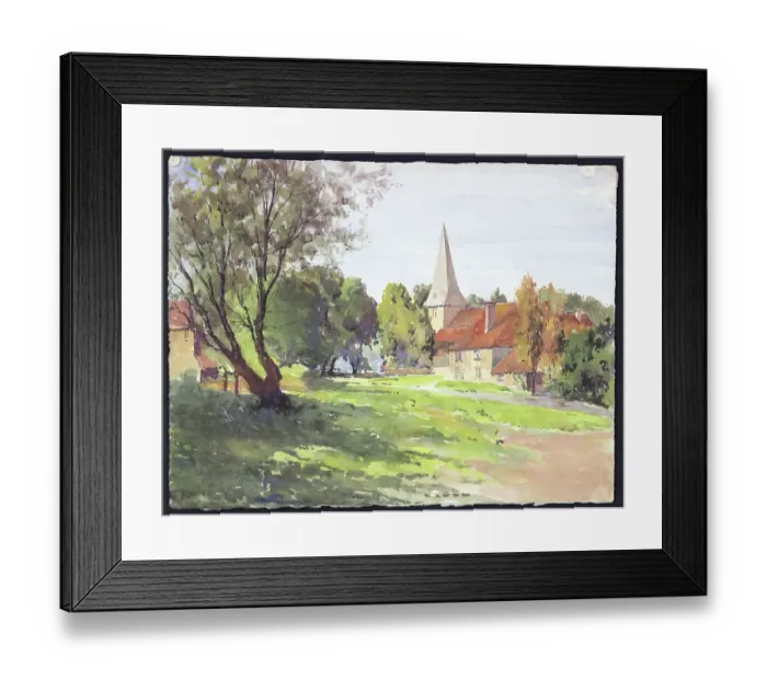 Framed Print : Bury Church, Sussex Framed Print : Bury Church, Sussex
