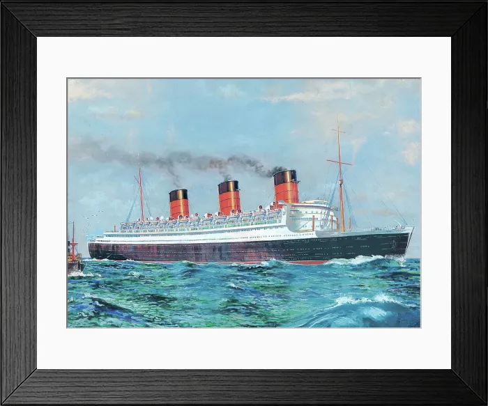 Framed Print : RMS Queen Mary Framed Print : RMS Queen Mary