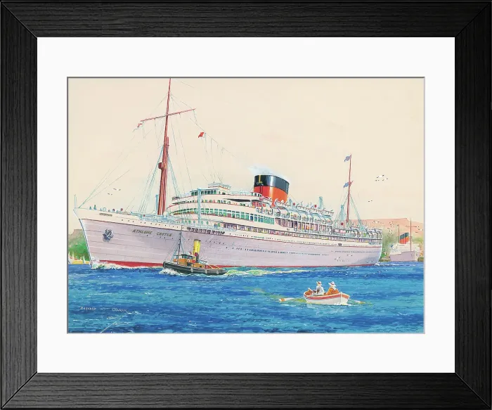 Framed Print : RMMV Athlone Castle Framed Print : RMMV Athlone Castle