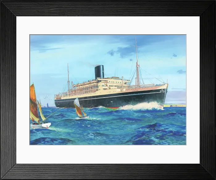Framed Print : SS Canton by Bernard W. Church Framed Print : SS Canton by Bernard W. Church