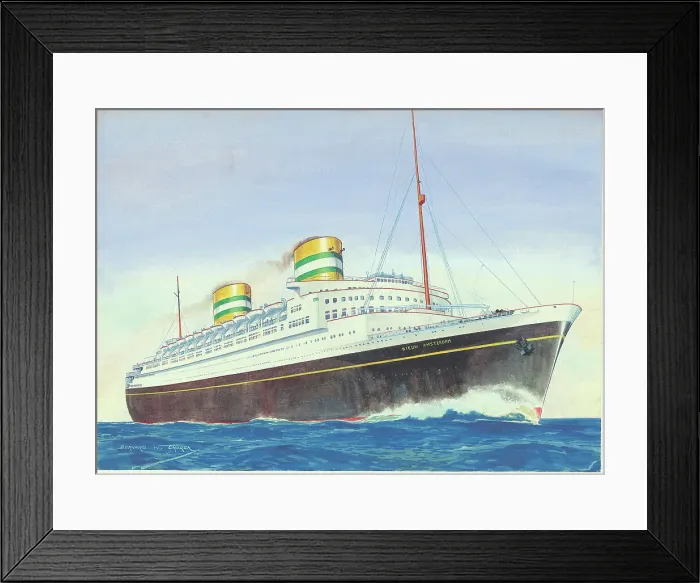 Framed Print : SS Nieuw Amsterdam Framed Print : SS Nieuw Amsterdam