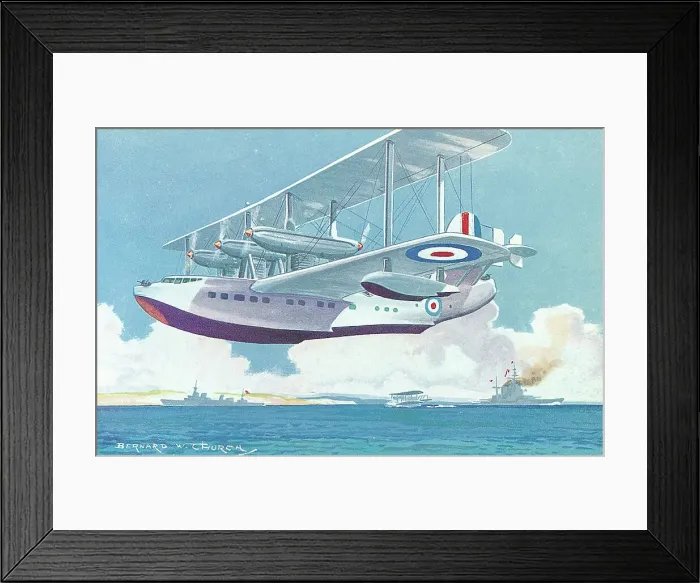 Framed Print : Short Sarafand RAF royal air force aviation flight Framed Print : Short Sarafand RAF royal air force aviation flight