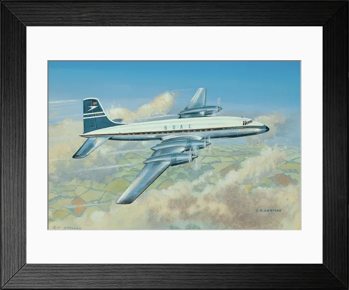 Framed Print : BOAC Airliner Framed Print : BOAC Airliner