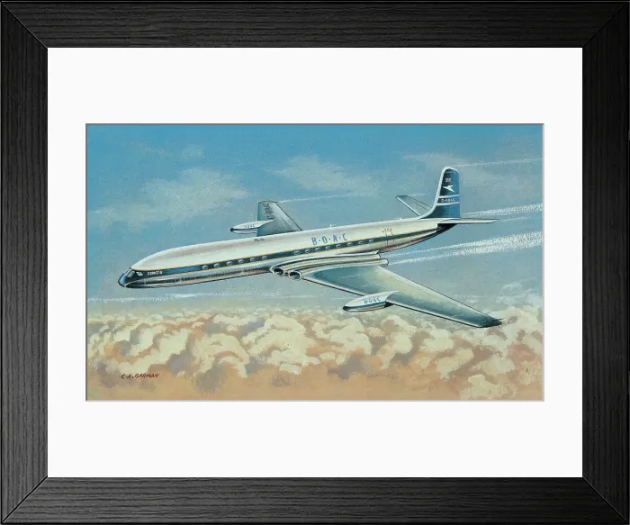 Framed Print : BOAC Airliner Framed Print : BOAC Airliner