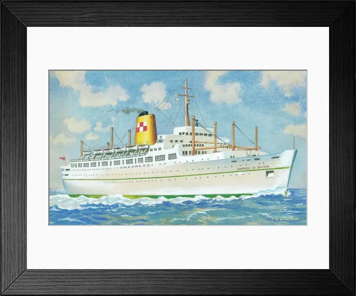 Framed Print : RMS Empress of Britain Framed Print : RMS Empress of Britain