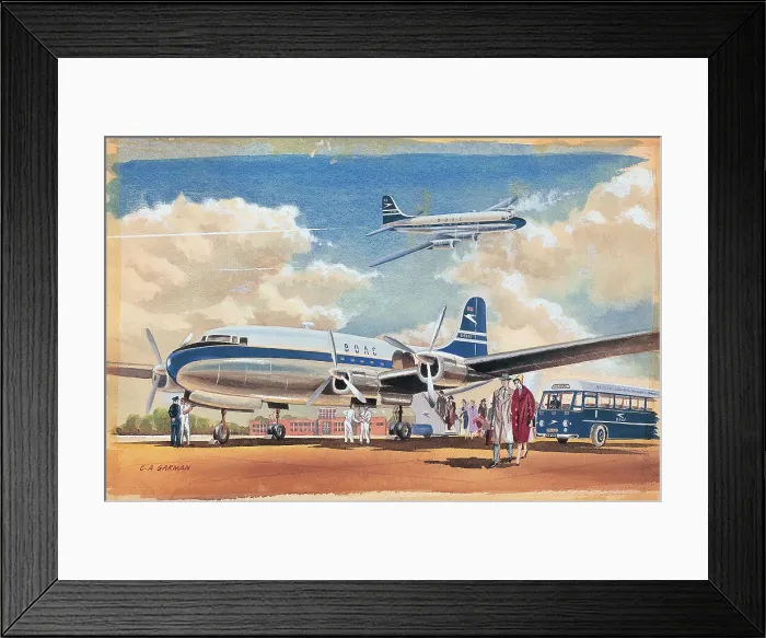 Framed Print : BOAC Airliner Framed Print : BOAC Airliner