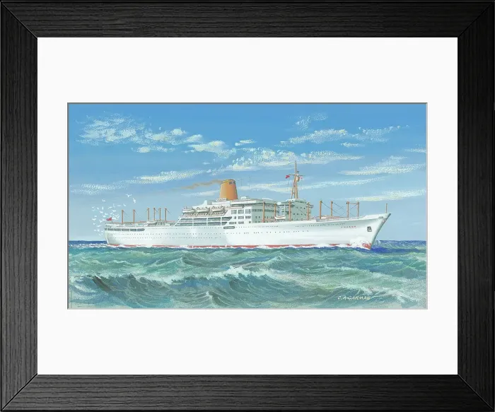 Framed Print : Royal Mail Lines Amazon Framed Print : Royal Mail Lines Amazon