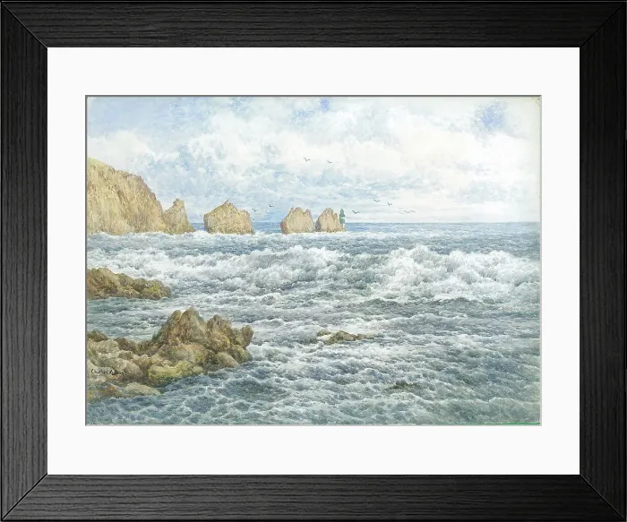 Framed Print : The Needles and Alum Bay Isle of Wight Landscape Framed Print : The Needles and Alum Bay Isle of Wight Landscape