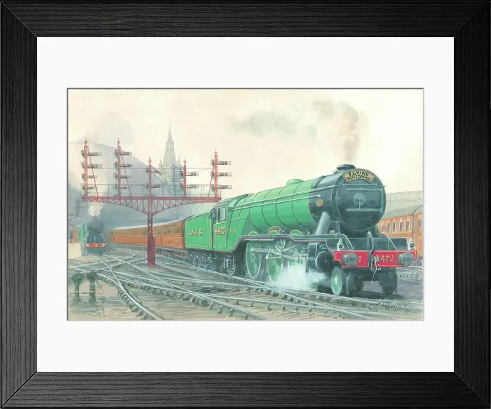 Framed Print : LNER No. 4472 Flying Scotsman leaving King's Cross Framed Print : LNER No. 4472 Flying Scotsman leaving King's Cross