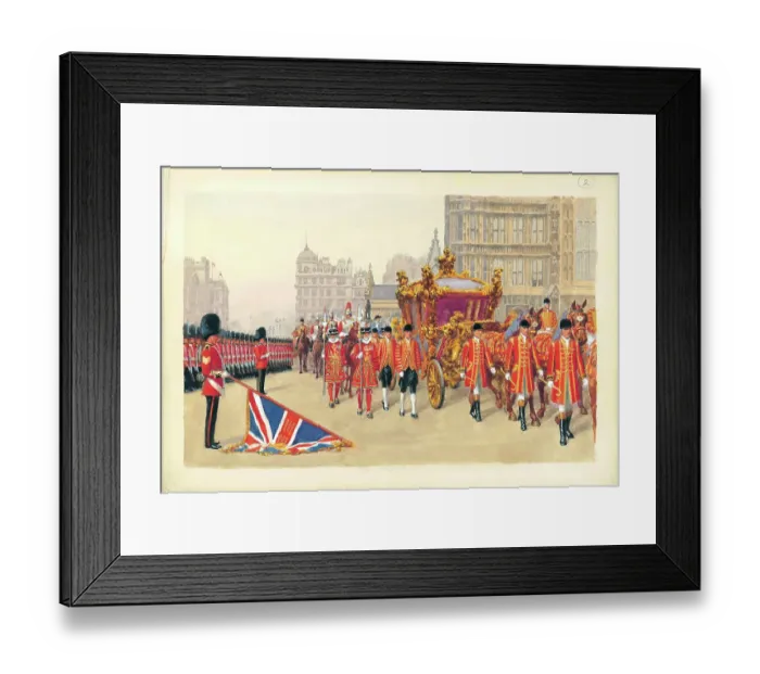 Framed Print : Royal Carriage and soldiers London Pageantry Framed Print : Royal Carriage and soldiers London Pageantry