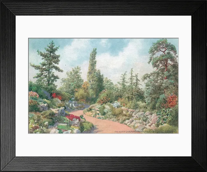 Framed Print : Kew Gardens, The Rock Garden, London Framed Print : Kew Gardens, The Rock Garden, London