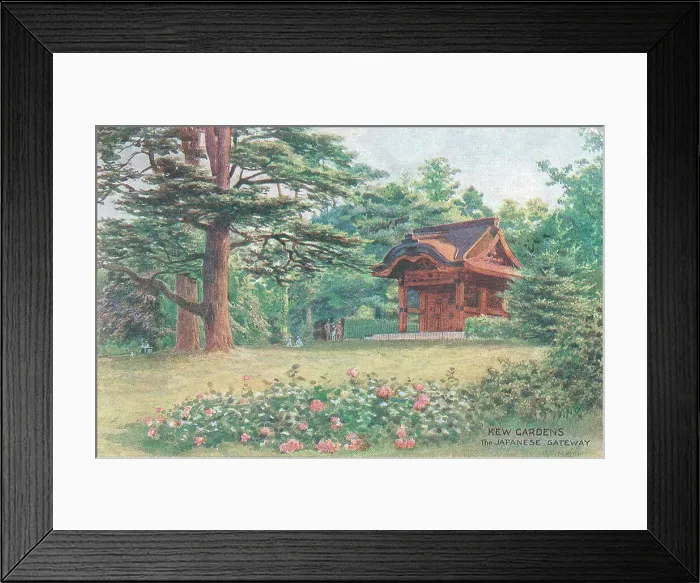 Framed Print : Kew Gardens, The Japanese Gateway, London Framed Print : Kew Gardens, The Japanese Gateway, London