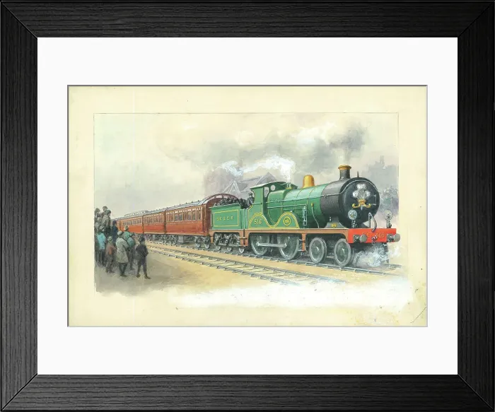 Framed Print : A Royal Train South Eastern and Chatham Railway Framed Print : A Royal Train South Eastern and Chatham Railway
