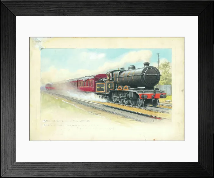Framed Print : Manchester and Blackpool Express picking up water Framed Print : Manchester and Blackpool Express picking up water