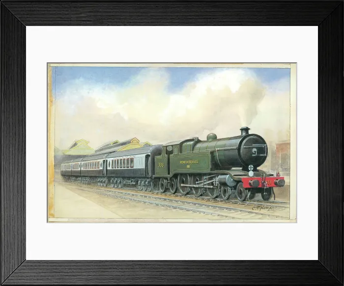 Framed Print : Southern Belle leaving Victoria, pulled Framed Print : Southern Belle leaving Victoria, pulled