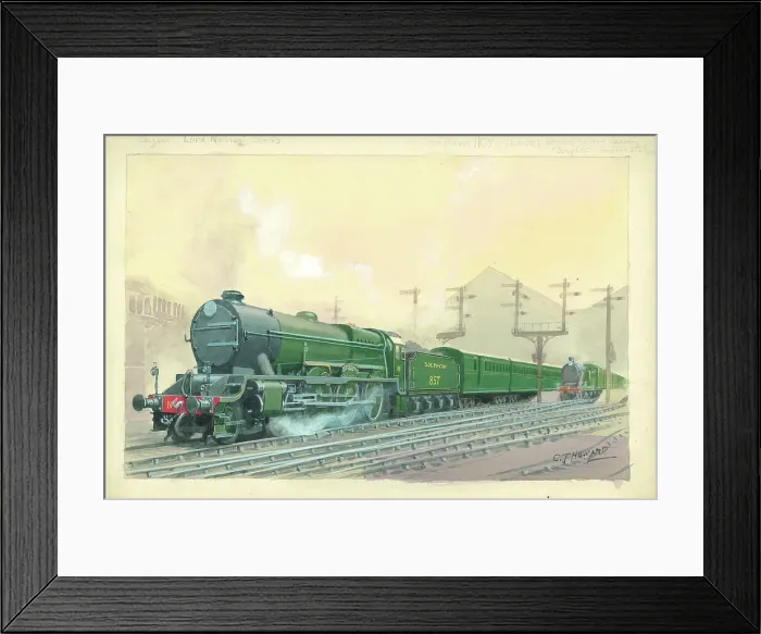 Framed Print : Southern Railway Lord Nelson Class No 857 Howe Framed Print : Southern Railway Lord Nelson Class No 857 Howe