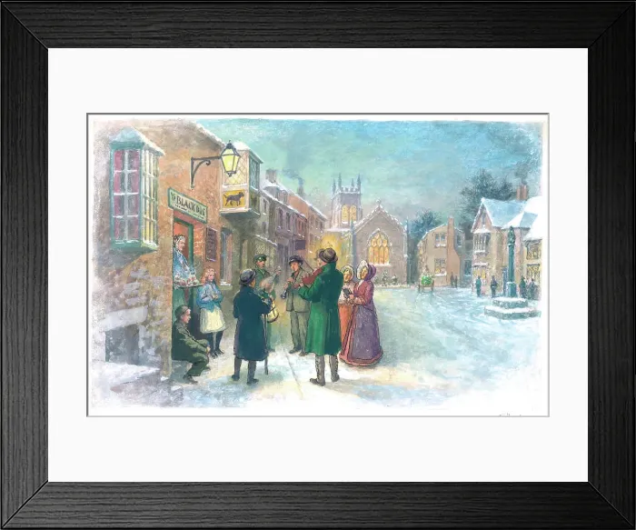 Framed Print : Carol Singers Framed Print : Carol Singers