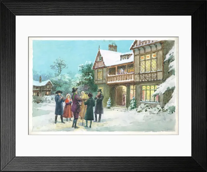 Framed Print : Carol Singers Framed Print : Carol Singers
