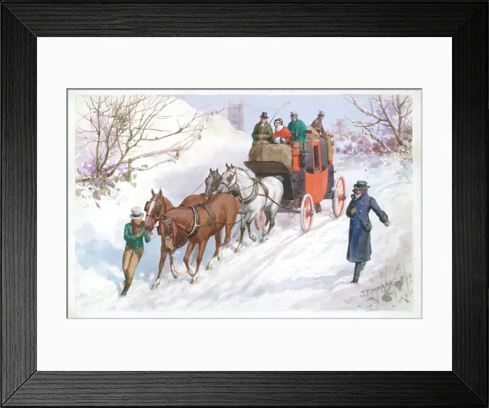 Framed Print : Coaching scene Framed Print : Coaching scene