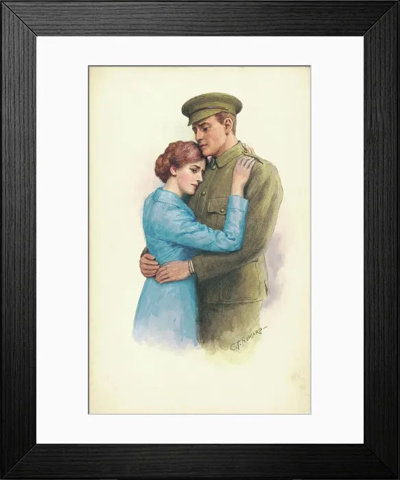 Framed Print : First World War Patriotic / Sentimental Postcard Framed Print : First World War Patriotic / Sentimental Postcard