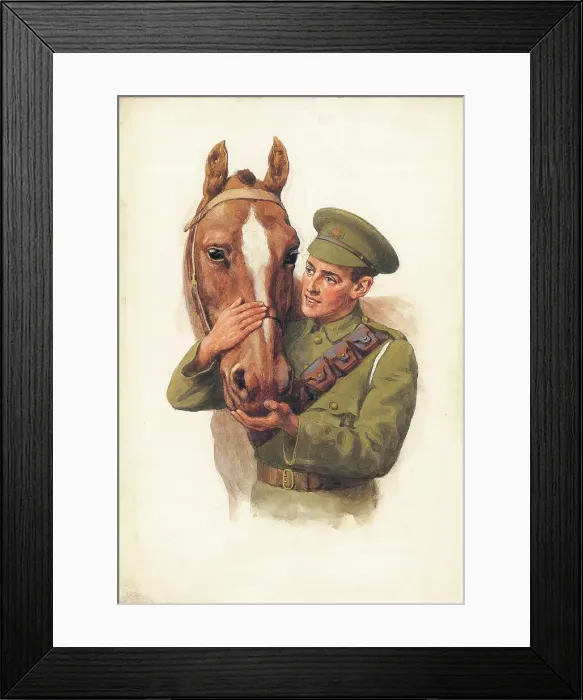 Framed Print : First World War Patriotic / Sentimental Postcard Framed Print : First World War Patriotic / Sentimental Postcard