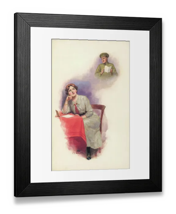 Framed Print : First World War Patriotic / Sentimental Postcard Framed Print : First World War Patriotic / Sentimental Postcard