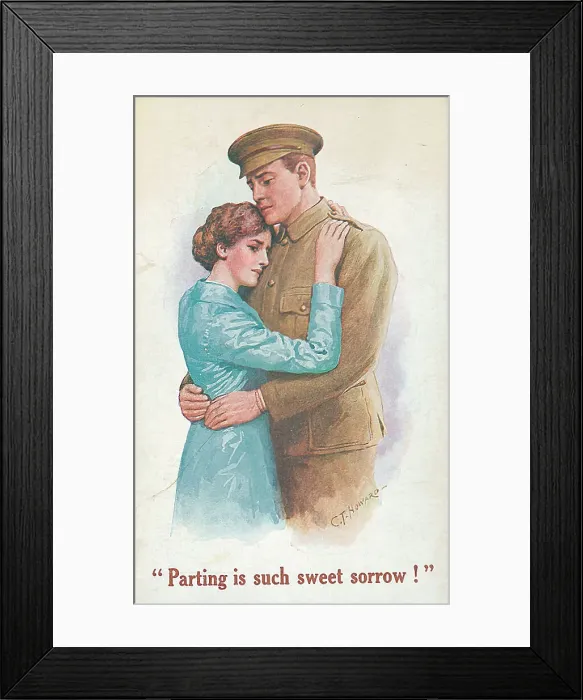 Framed Print : First World War Patriotic / Sentimental Postcard Framed Print : First World War Patriotic / Sentimental Postcard