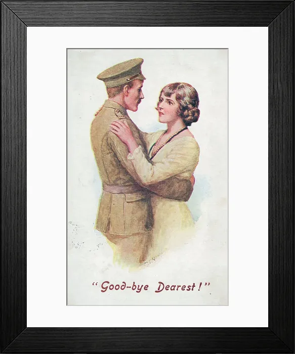 Framed Print : First World War Patriotic / Sentimental Postcard Framed Print : First World War Patriotic / Sentimental Postcard