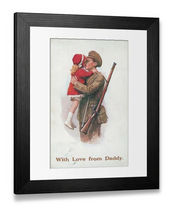 Framed Print : First World War Patriotic / Sentimental Postcard Framed Print : First World War Patriotic / Sentimental Postcard