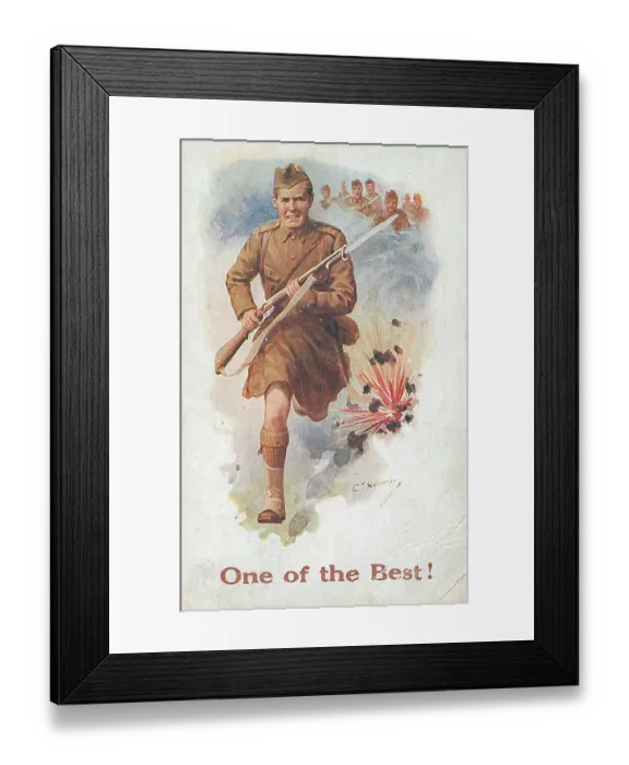 Framed Print : First World War Patriotic Sentimental Postcard Framed Print : First World War Patriotic Sentimental Postcard