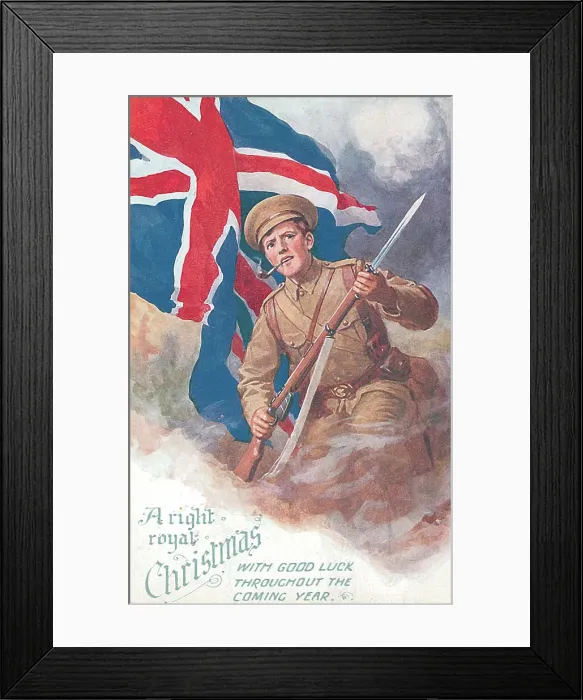 Framed Print : First World War Patriotic / Sentimental Postcard Framed Print : First World War Patriotic / Sentimental Postcard