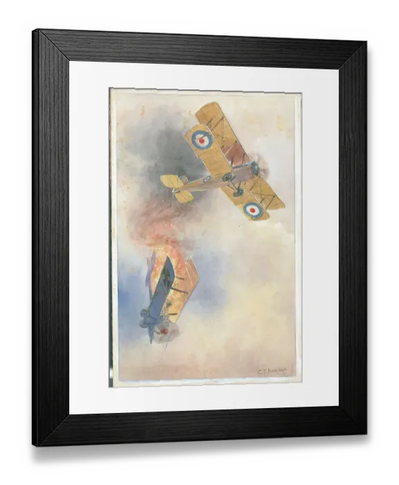 Framed Print : WWI aircraft, artwork Framed Print : WWI aircraft, artwork