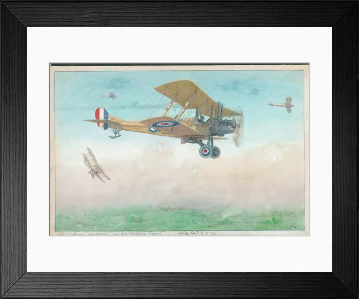 Framed Print : A bombing squadron on the Western Front B. E. 2C Framed Print : A bombing squadron on the Western Front B. E. 2C