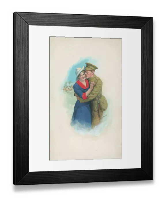 Framed Print : First World War Patriotic / Sentimental Postcard Framed Print : First World War Patriotic / Sentimental Postcard