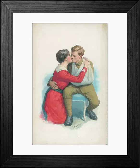Framed Print : First World War Patriotic / Sentimental Postcard Framed Print : First World War Patriotic / Sentimental Postcard