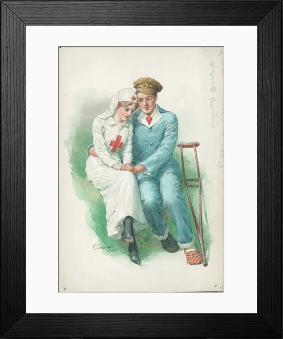 Framed Print : First World War Patriotic / Sentimental Postcard Framed Print : First World War Patriotic / Sentimental Postcard
