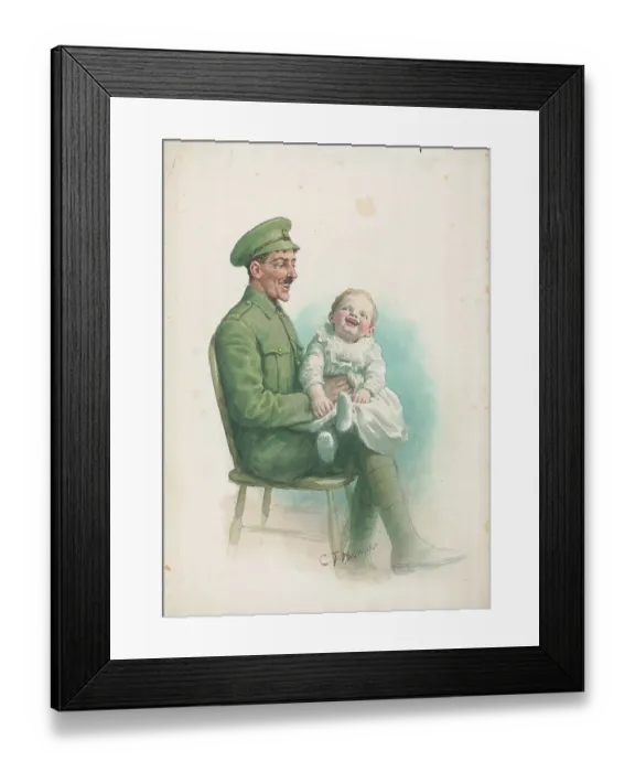 Framed Print : First World War Patriotic / Sentimental Postcard Framed Print : First World War Patriotic / Sentimental Postcard