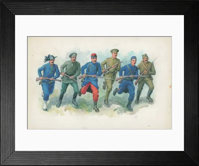Framed Print : First World War Patriotic / Sentimental Postcard Framed Print : First World War Patriotic / Sentimental Postcard