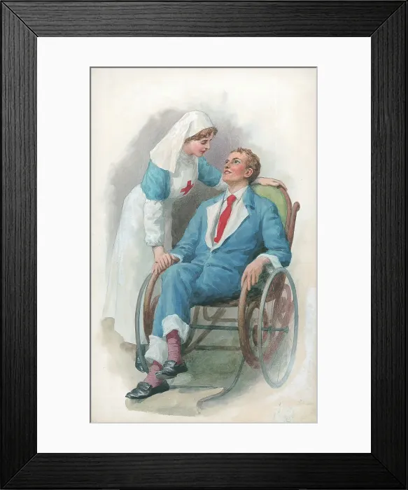 Framed Print : First World War Patriotic / Sentimental Postcard Framed Print : First World War Patriotic / Sentimental Postcard