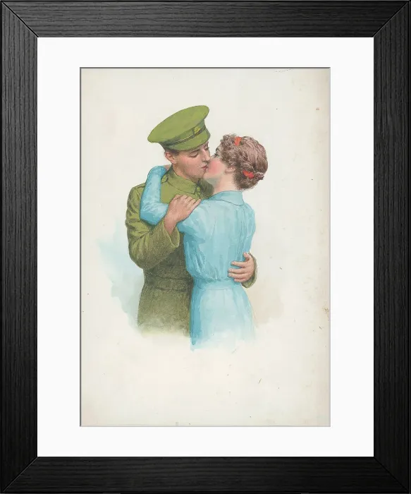 Framed Print : First World War Patriotic / Sentimental Postcard Framed Print : First World War Patriotic / Sentimental Postcard