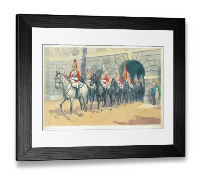 Framed Print : 2nd Life Guards at Horse Guards Framed Print : 2nd Life Guards at Horse Guards